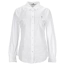 Womens Cotton Poplin Fitted Shirt - Tommy Hilfiger