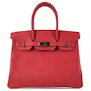 Hermes Rojo Epsom Birkin Retourne 30 - Hermès