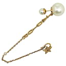 Orecchino J'Adior Dior color oro con perle finte e cristalli