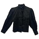 Austrian Ted Lapidus jacket in black velvet brocade - Autre Marque