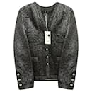 New 2020 Black Tweed Jacket with Stars - Chanel