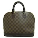 Louis Vuitton Damier Ebene Alma PM Canvas Handbag N51131 in Excellent condition