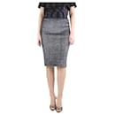 Silver lurex skirt - size UK 8 - Jil Sander