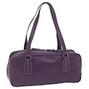 BURBERRY Shoulder Bag Leather Purple Auth bs11546 - Burberry