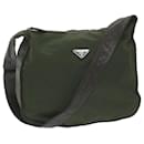 PRADA Shoulder Bag Nylon Khaki Auth 64273 - Prada