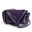 Bottega Veneta Bottega Veneta Becco shoulder bag in purple textured leather