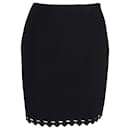 Alaia Pencil Mini Skirt in Black Viscose - Alaïa