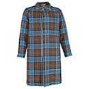 Gucci Tartan Coat with upperr Graphic in Multicolor Wool