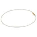 Chanel White CC Faux Pearl Choker