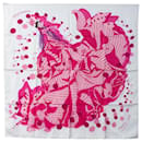Sciarpa di seta rosa Hola Flamenca di Hermes - Hermès