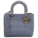 Dior Azul Medio Cannage Lady D-Lite