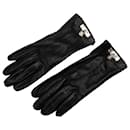 Hermes Cadena-Handschuhe aus schwarzem Soja - Hermès