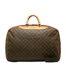 Louis Vuitton Monogram Alize with Strap Canvas Travel Bag M41393 in Good condition