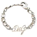 Superbe bracelet en acier D&G avec cristaux carrés et ronds - Dolce & Gabbana