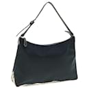 BURBERRY Nova Check Blue Label Shoulder Bag Nylon Black Beige Auth bs11547 - Burberry