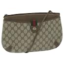GUCCI GG Supreme Web Sherry Line Shoulder Bag Beige Red 39 02 026 Auth th4493 - Gucci