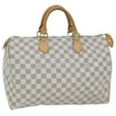 Louis Vuitton Damier Azur Speedy 35 Hand Bag N41535 Auth LV 64103