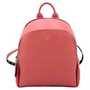 MCM Coral Blush Duchess Polke Studs Mini Leather Backpack Small