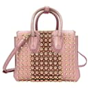 MCM Mini Milla Tote Bag Pearl Mother of Pearl Pink Handle Bag Shoulder Bag