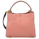 MCM Leather Shoulder Bag Handbag Bag Bag Old Pink Gold Shoulder Bag Pink
