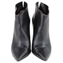 Bottines pointues noires Gianvito Rossi