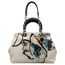 White Dior Canvas Diorissimo Satchel