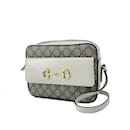 Brown Gucci GG Supreme Horsebit 1955 Crossbody Bag