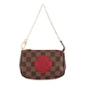 Brown Louis Vuitton Damier Ebene Trunks and Bags Mini Pochette Accessoires Baguette