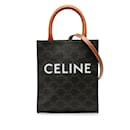 Bolso satchel Celine Mini Triomphe Vertical Cabas en negro - Céline