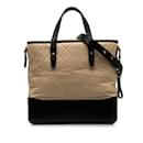 Taupe Chanel Large Gabrielle Shopping Satchel