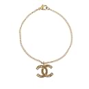 Bracelet Chanel CC en or