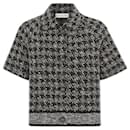 Short-Sleeved Jacket  Black and White Houndstooth Technical Cotton Tweed - Dior