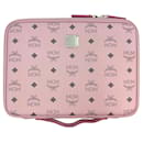 MCM iPad case 11 Customs Visetos Case Pouch Small Powder Pink Bag Logo