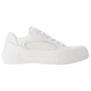 Baskets Deck - Alexander McQueen - cuir de veau - Blanc - Alexander Mcqueen