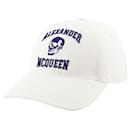 Varsity Skull Lo Cap - Alexander McQueen - Coton - White - Alexander Mcqueen