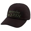 Stacked Cap - Alexander McQueen - Cotton - Black - Alexander Mcqueen