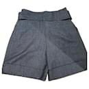 Charcoal gray Parosh shorts