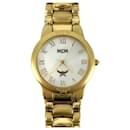 MCM Wristwatch Watch Wristwatch Watch Swiss Made Steel Gold Plated Swiss Made Unisex