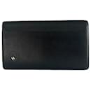 CHANEL Leather Wallet Case Pink Black Wallet Camelia Wallet - Chanel