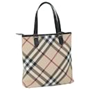 BURBERRY Nova Check Tote Bag Coated Canvas Beige Auth yk10177 - Burberry