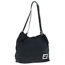 FENDI Sac à Bandoulière Nylon Noir Auth bs11530 - Fendi