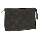 Louis Vuitton Monogram Poche Toilette 15 Bolsa M47546 Autenticação de LV 64505