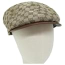 GUCCI GG Canvas Web Sherry Line Hunting Cap Hat L Beige Red Green Auth yk10107 - Gucci
