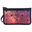 MCM Visetos Etui Pochette Mini Bag Cosmetic Bag Small Purple Pink Bag Clutch