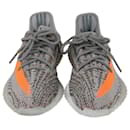 Yeezy X Adidas Grigie/Spinta arancione 350 V2 Scarpe da ginnastica riflettenti Beluga