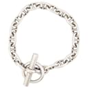 PM ANCHOR CHAIN BRACELET 18 STERLING SILVER LINKS 925 32.7G SILVER BANGLE - Autre Marque