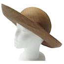 NUEVO SOMBRERO DE PLAYA CHANEL EN RAFIA BEIGE 56 GORRO DE PLAYA MUJER NEW RAFIA - Chanel