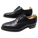 CHURCH'S CARTMEL DERBY SHOES 9F 43 BLACK LEATHER SHOES LEATHER SHOES - Church's