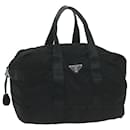 PRADA Boston Bag Nylon Black Auth 61194 - Prada