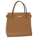 BURBERRY Hand Bag Leather Brown Auth bs11457 - Burberry